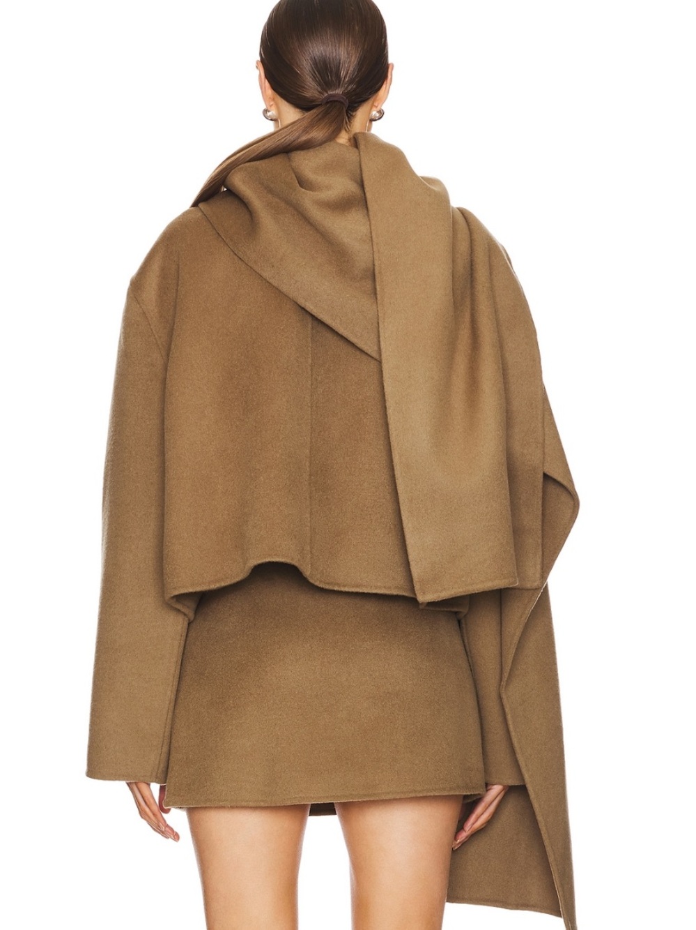 L'Academie Milly Wool Jacket in Olive Green - Picture 2 of 8